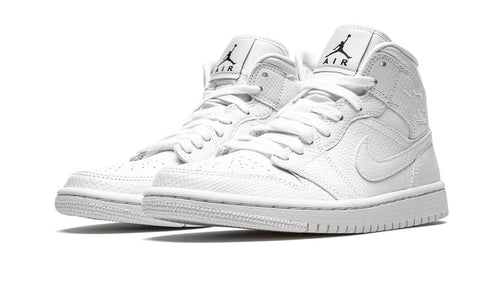 AIR JORDAN 1 MID WMNS White Snakeskin